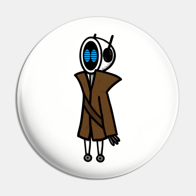 Trench Coat Robot Pin by npgcole