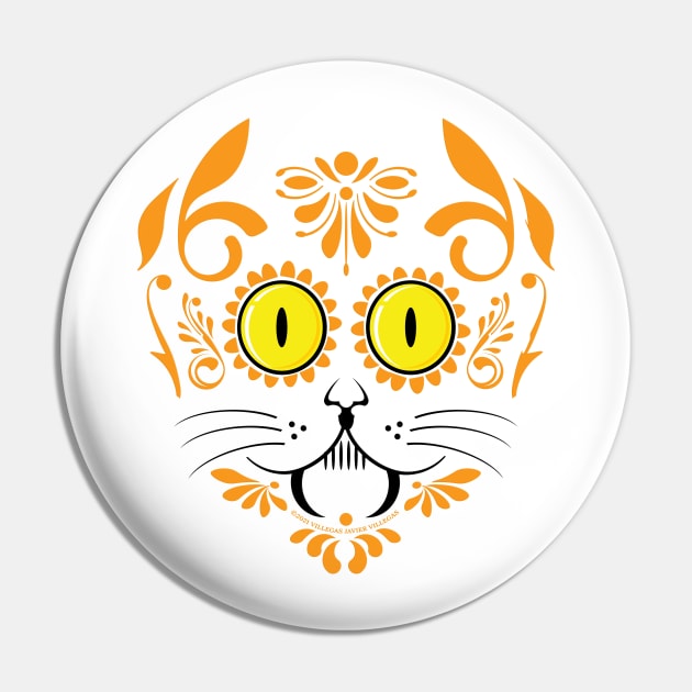 Halloween kitty Pin by vjvgraphiks