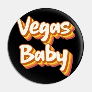 RETRO Vegas Text. Pin