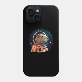 Capybara astronaut Phone Case