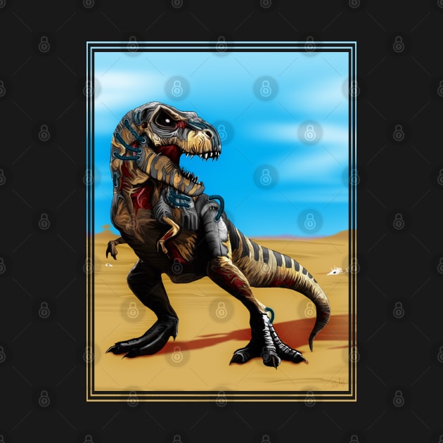 Cyborg Zombie T-Rex by SquareDog