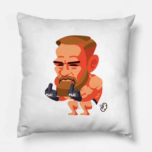 Conor The King of MMA Fighter Pillow by Kaexi