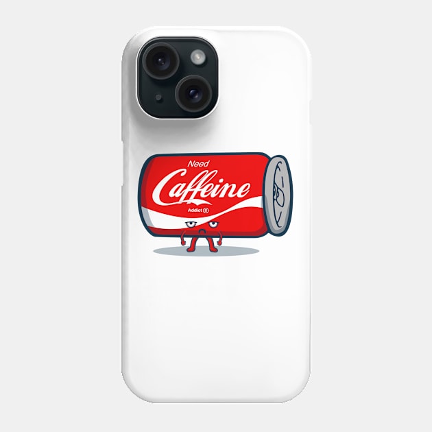 Need Caffeine Cute Phone Case by Melonseta