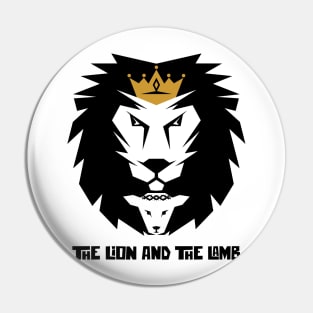 The lion and the lamb Pin