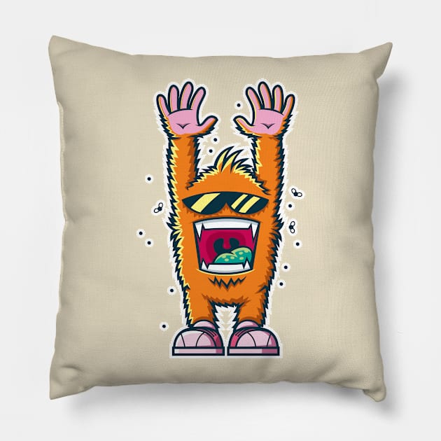 Graffiti Monster Pillow by Malchev