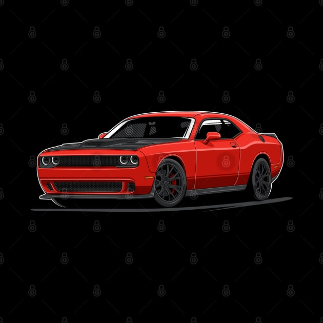 Challenger Hellcat (red) by afrcreativeart