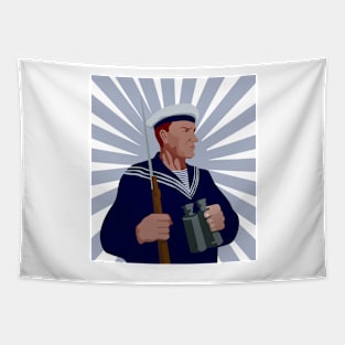 American Sailor Binoculars Retro Tapestry