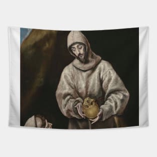 Saint Francis and Brother Leo in Meditation by El Greco Tapestry