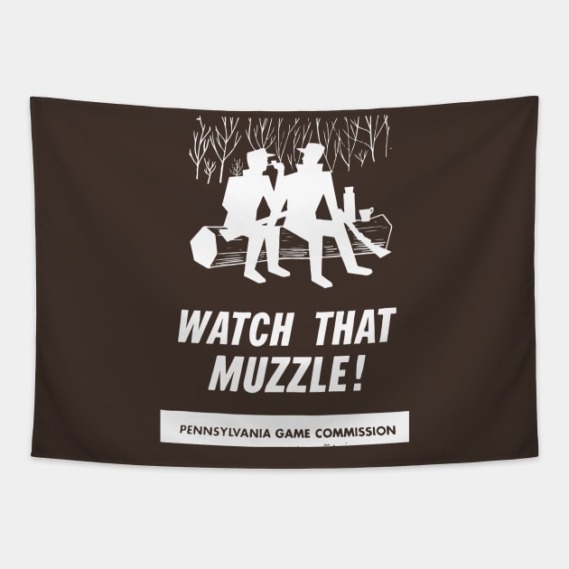 Watch That Muzzle! Tapestry by matthewmazurkiewicz