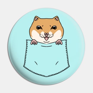 Cute Hamster in the Pocket Pin