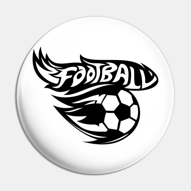 Football Pin by Whatastory