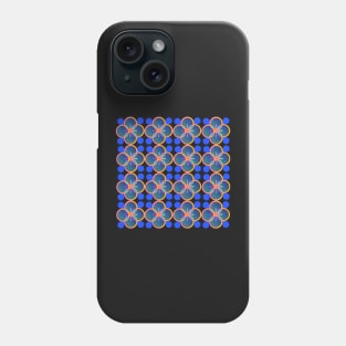 Blue and Yellow flower seamless pattern Phone Case