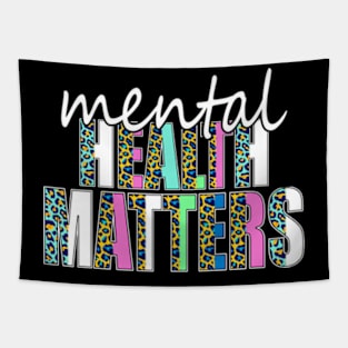 Leopard Mental Health Matters Human Brain Illness Awareness Tapestry