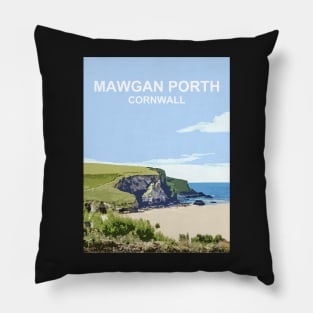 Mawgan Porth, Cornwall. Cornish gift. Kernow landscape Pillow