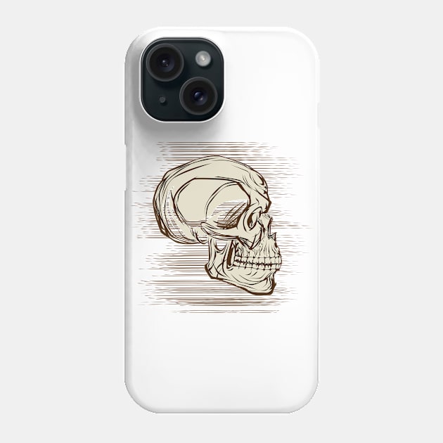 Sketch Skull Phone Case by viSionDesign
