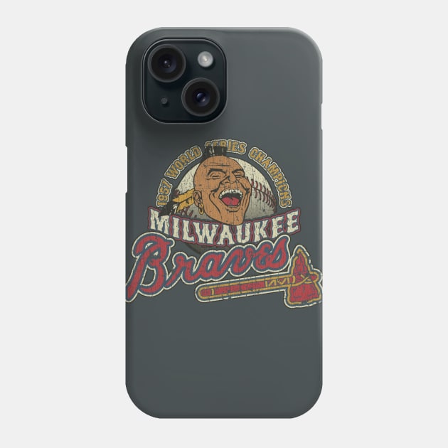 Milwaukee Braves World Champions 1957 Phone Case by JCD666