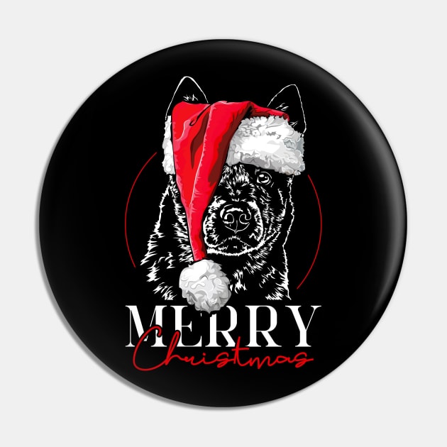 Funny Santa Australian Cattle Dog Merry Christmas dog mom Pin by wilsigns