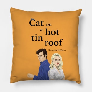 Cat On A Hot Tin Roof Theatre Illustration Pillow