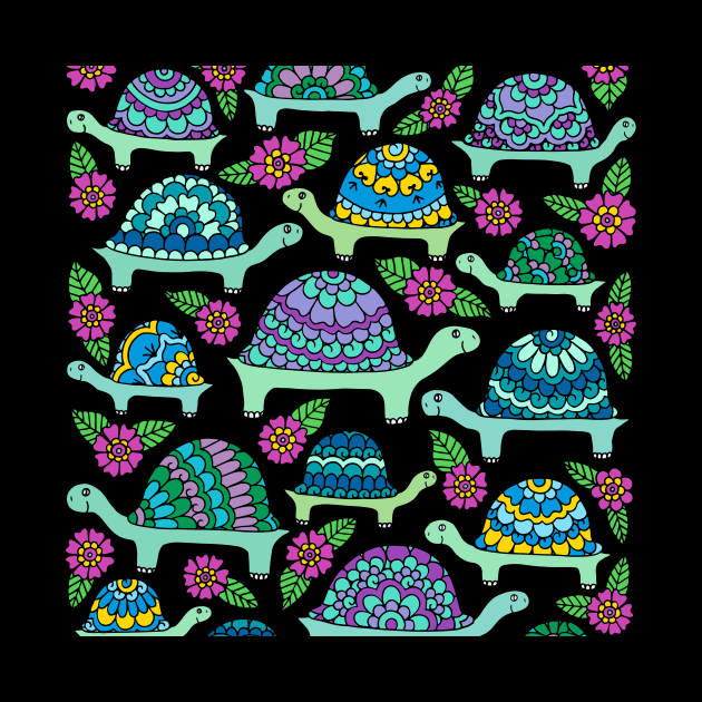 Tortoises Black Palette by HLeslie Design