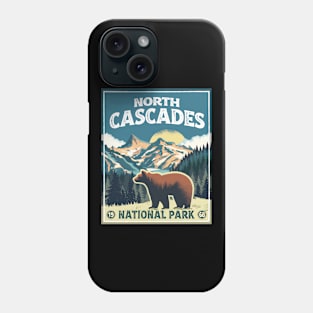 North Cascades National Park Bear Vintage Phone Case