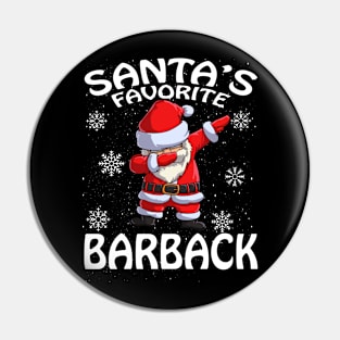 Santas Favorite Barback Christmas Pin