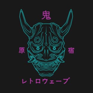 Harajuku Retro wave Demon Oni T-Shirt