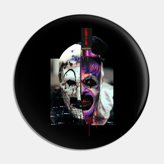 Horror Spooky Art The Clown Pin by AxLSTORE