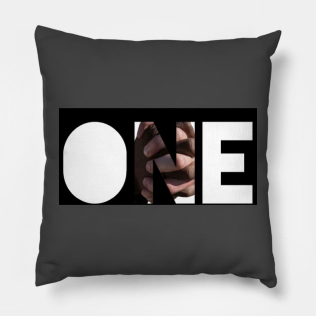 Stop Racism - One People Pillow by bobdijkers