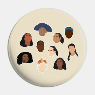 Hamilton Original Cast Silhouettes Pin