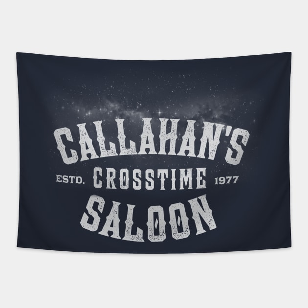 Callanhans Crosstime Saloon Tapestry by MindsparkCreative