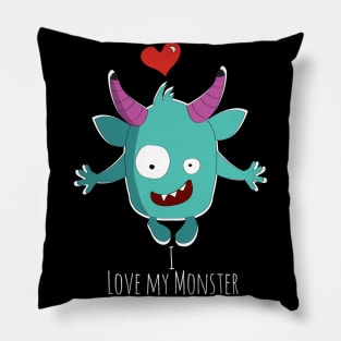 I Love my Monster Pillow