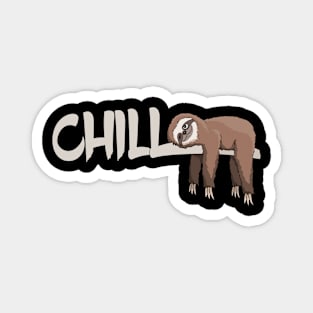 Chill Out Sloth Relaxed Chilled Slothy Vacation Magnet