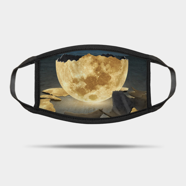 Cracked moon - Moon - Mask