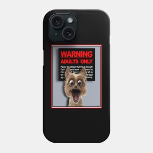 HUMANS HORRIFY TERRIFIED TERRIER Phone Case