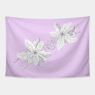 Lined Petals Tapestry