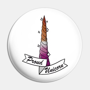 Proud Unicorn - Lesbian Pin