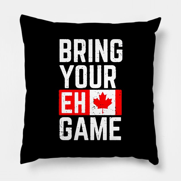 Bring Your Eh Game Pillow by emilycatherineconley