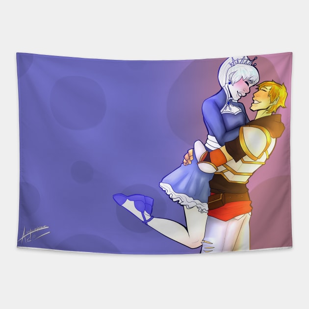 White Knight Tapestry by ColorInPlatinum
