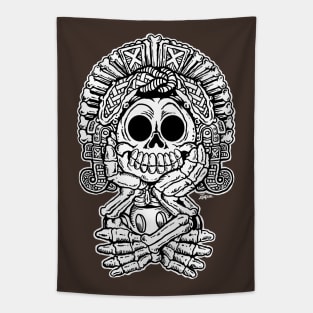 Adorable Aztec Death God Tapestry