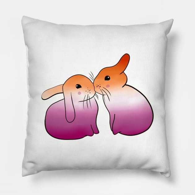 Bunny Pride Pillow by TheNewMoon