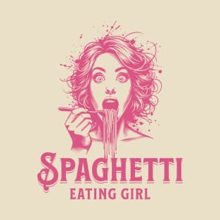 Girl Eating Spaghetti T-Shirt