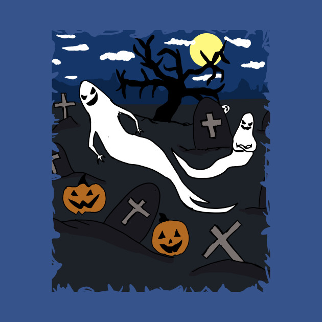 Discover Halloween night with ghosts - Halloween Gifts - T-Shirt