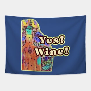 Yes Wine Tapestry