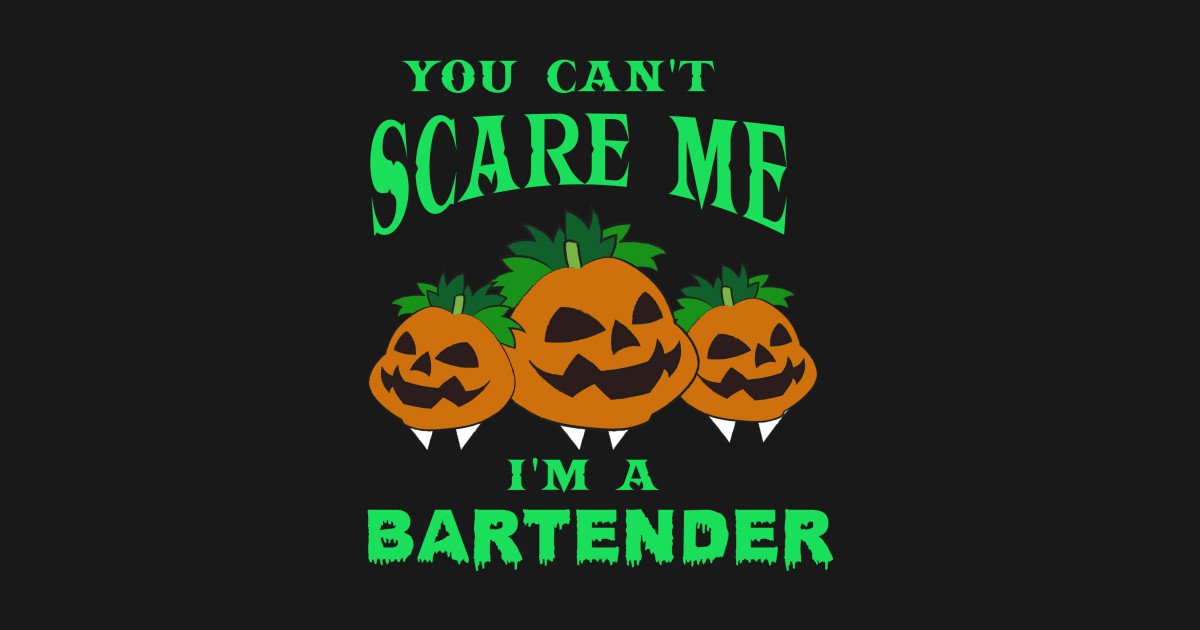 Halloween Bartender Costume Bartender Kołek TeePublic PL