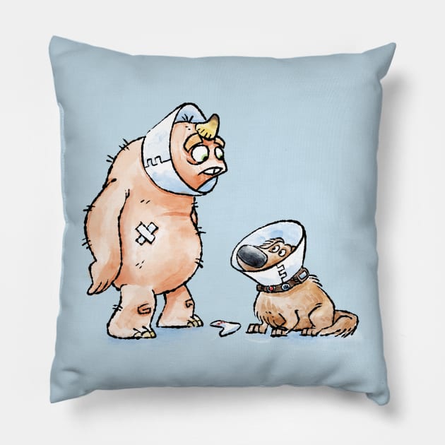 Cone of Shame Pillow by tomkurzanski