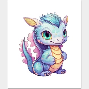 Cute Mythical Creatures Stickers, Kawaii Fantasy Characters By ArtFM