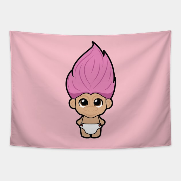 Baby Troll Tooniefied Tapestry by Tooniefied