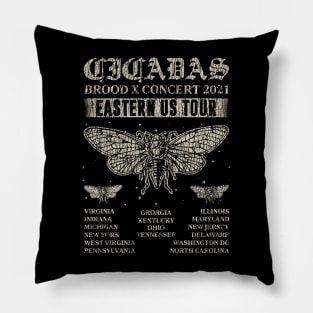 Cicadas Brood X Concert 2021 Eastern Us Tour Pillow