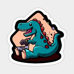 gamer dinosaur Magnet