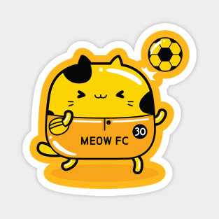 yellow cat football player profession Magnet